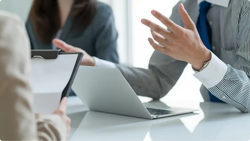 AIエージェントと人による柔軟な受信代行・伴走支援のイメージ