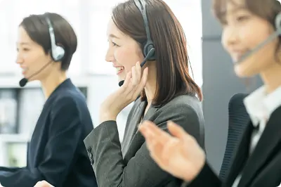 業種・業務に精通した有人対応のイメージ