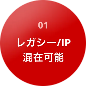 レガシー/IP混在可能